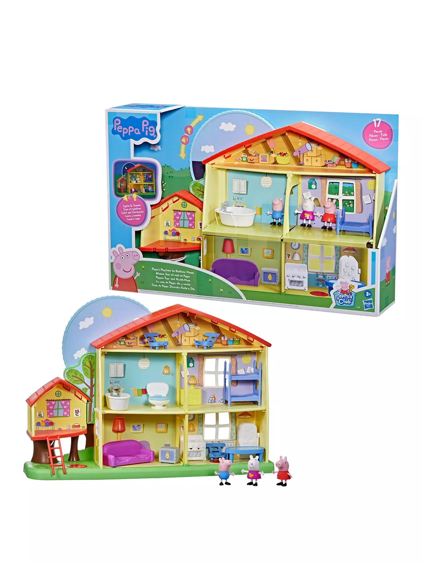 Peppa Pig Peppa's Adventures Peppa's Playtime to Bedtime House Preschool  Toy, Speech, Light, and Sounds, Ages 3 and Up - Peppa Pig