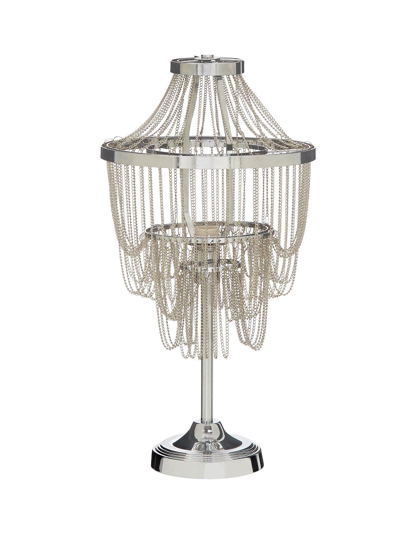 Image 2 of 4 of Michelle Keegan Home Angel Table Lamp - Chrome