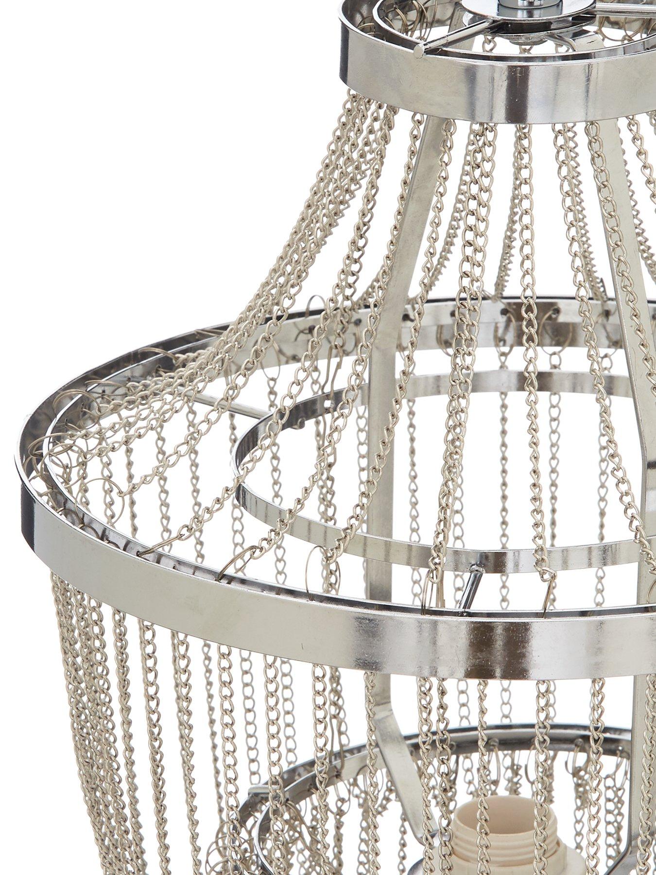 Image 3 of 4 of Michelle Keegan Home Angel Table Lamp - Chrome