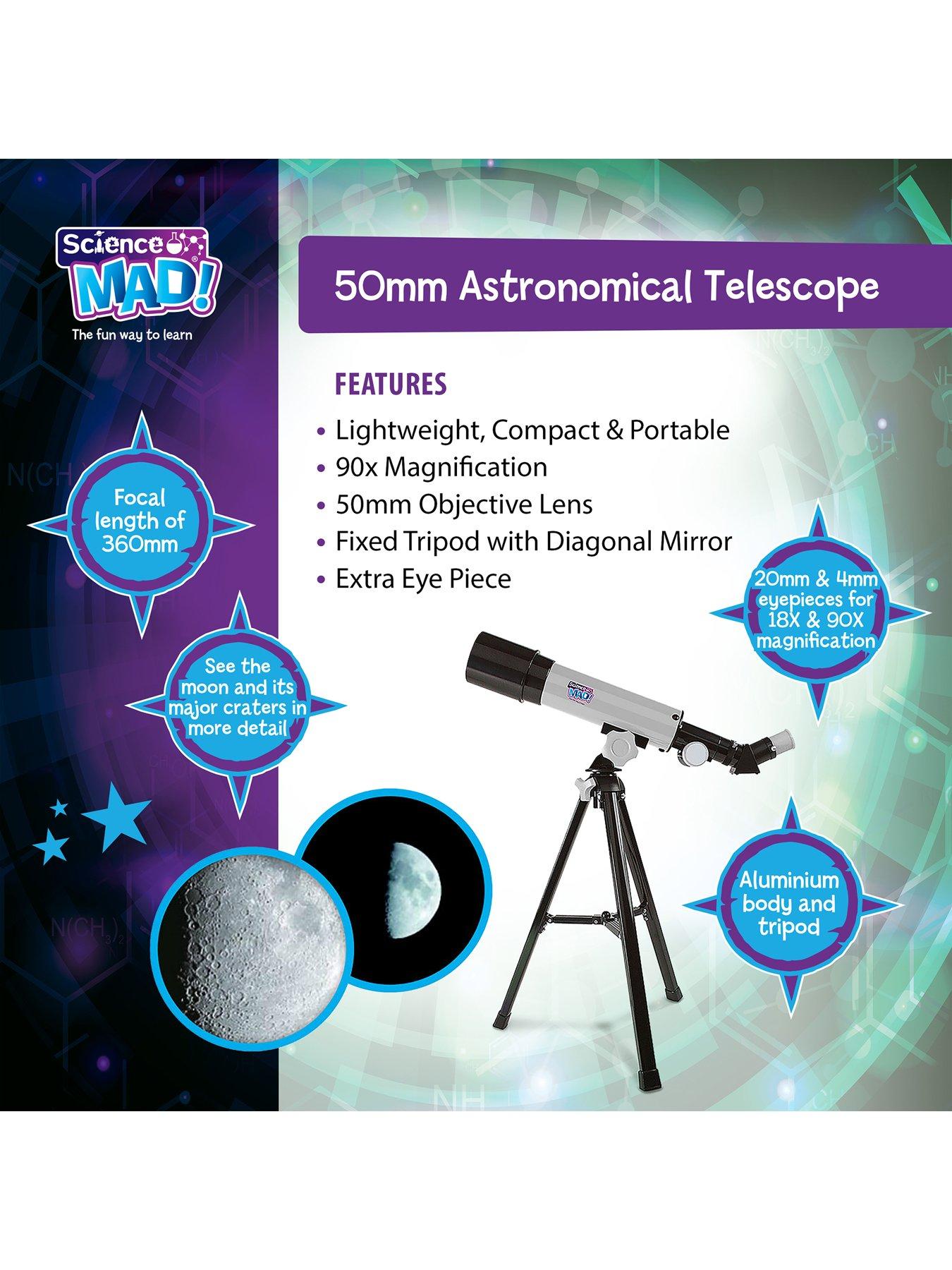 Image 3 of 7 of Science Mad Science Mad 50mm Astronomical Telescope