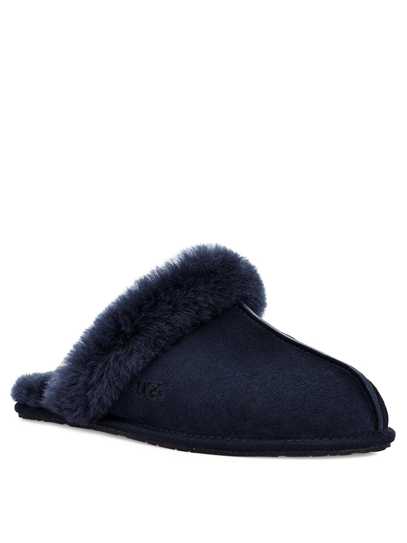 Navy ugg slippers discount womens