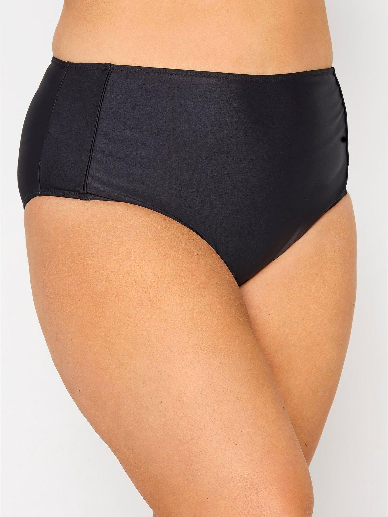Yours Yours Control Bikini Brief with Piping - Black