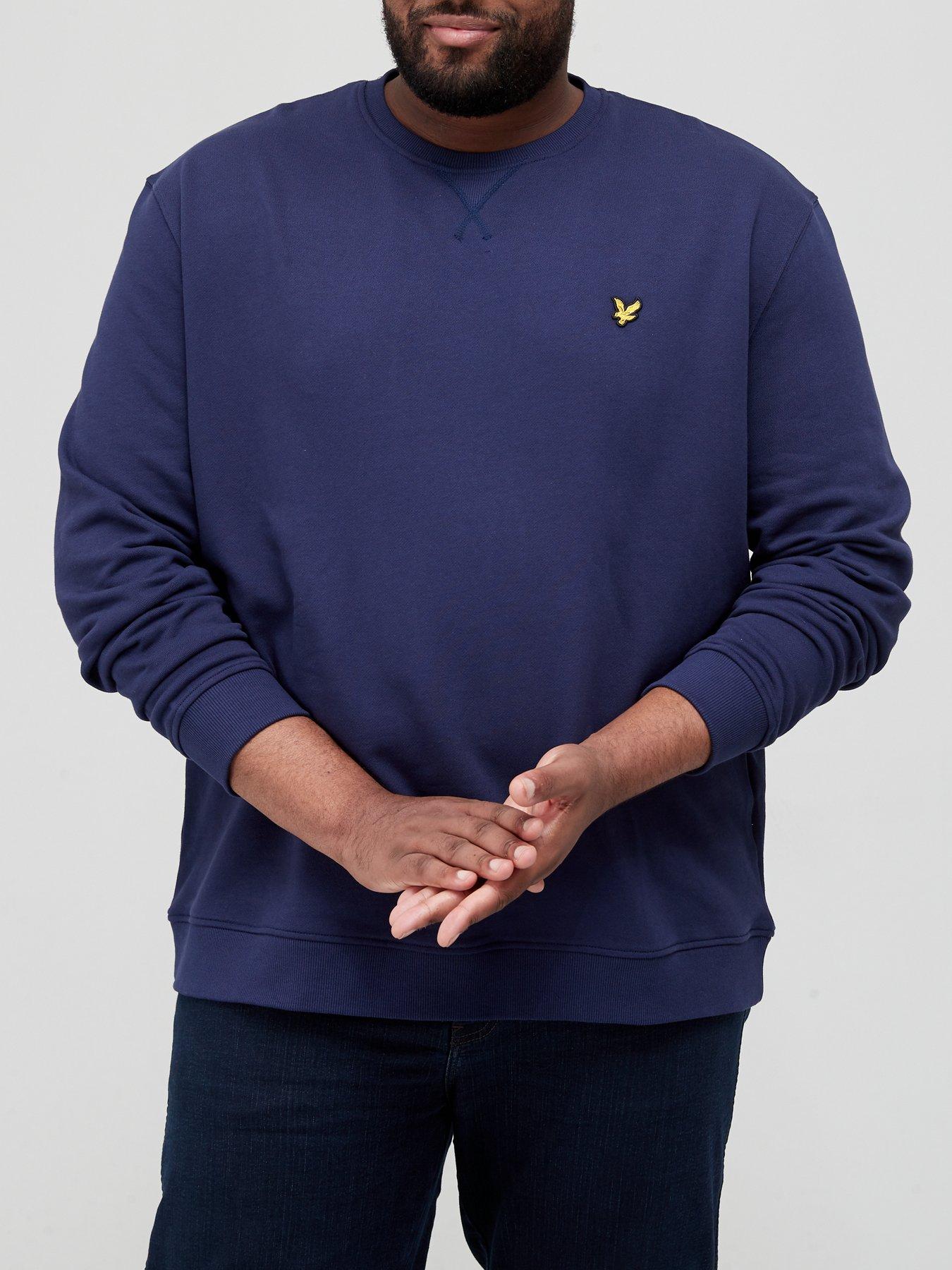 lyle-scott-big-amp-tallnbspcrew-neck-sweatshirt-navy