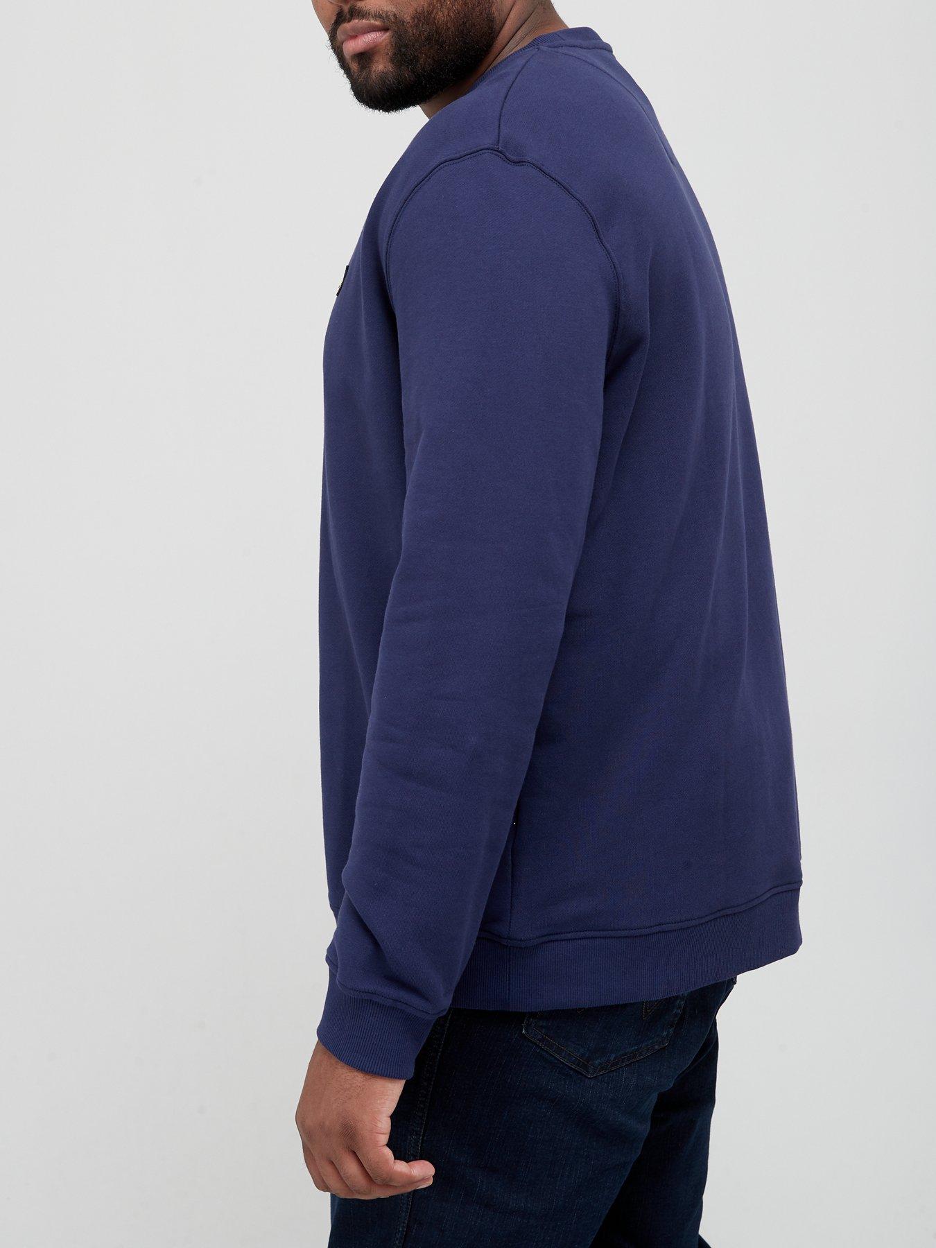 lyle-scott-big-amp-tallnbspcrew-neck-sweatshirt-navystillFront