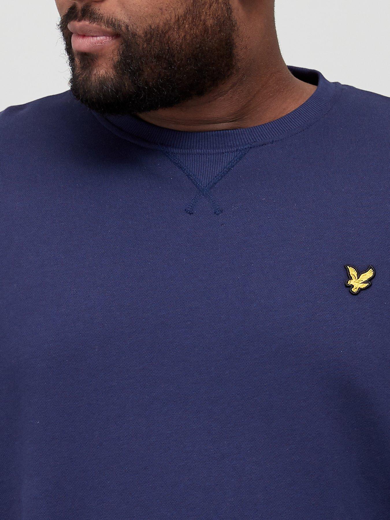 lyle-scott-big-amp-tallnbspcrew-neck-sweatshirt-navyoutfit