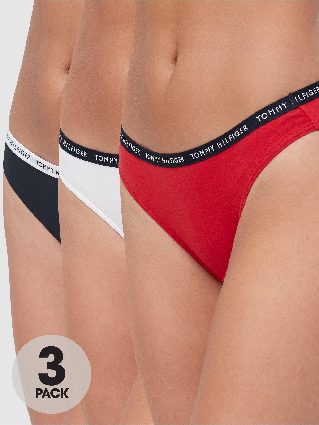Tommy Hilfiger Women's String Recycled Cotton Thong - 3 Pack