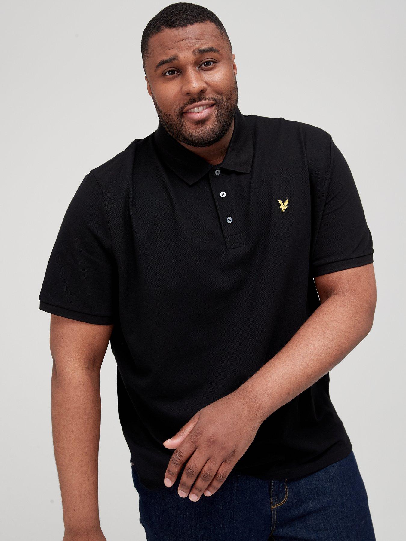 lyle-scott-big-amp-tall-regular-fit-logo-polo-shirt-black