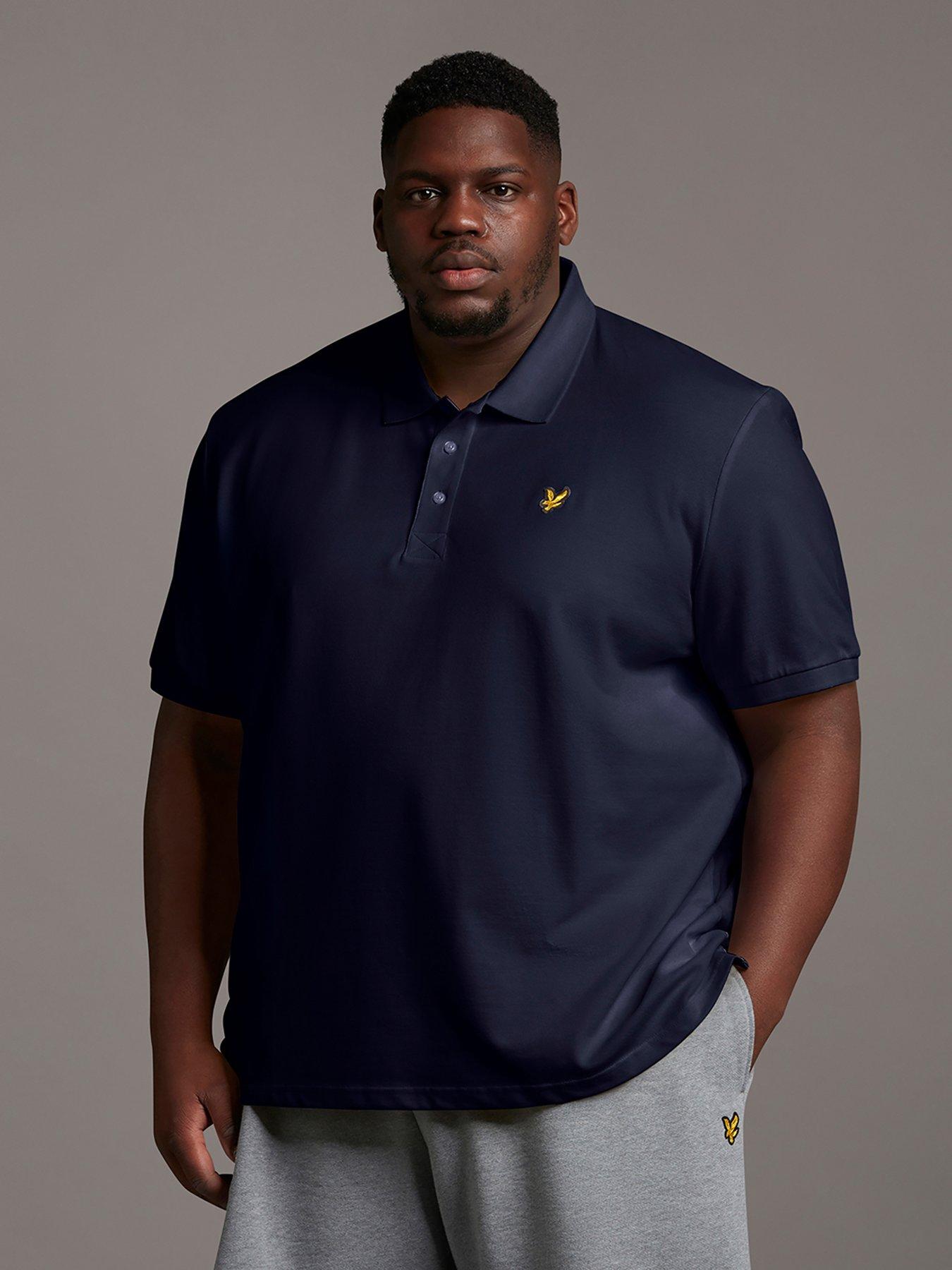 lyle-scott-big-amp-tall-plain-polo-shirt-navy