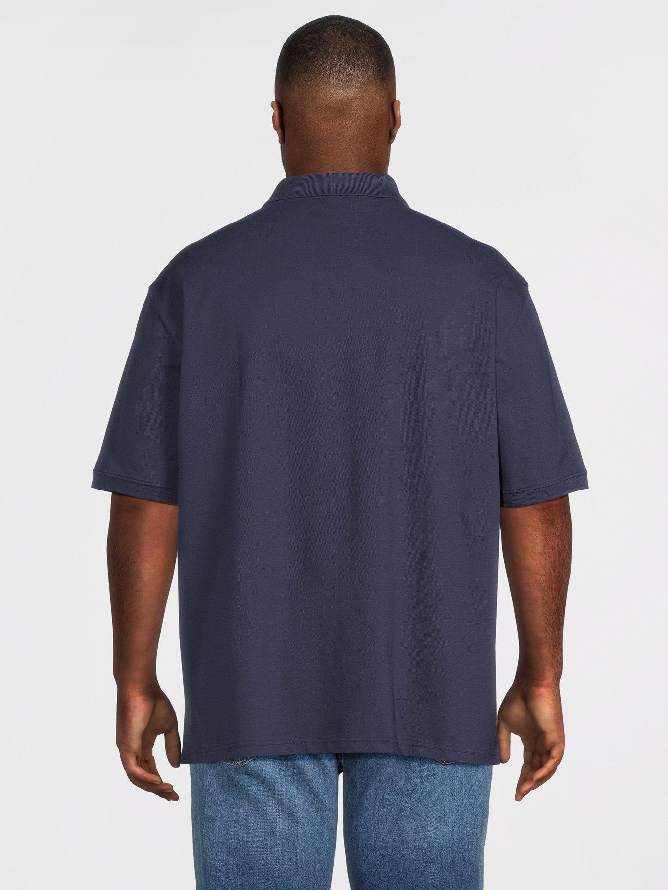Image 2 of 4 of Lyle & Scott Big &amp; Tall Plain Polo Shirt - Navy
