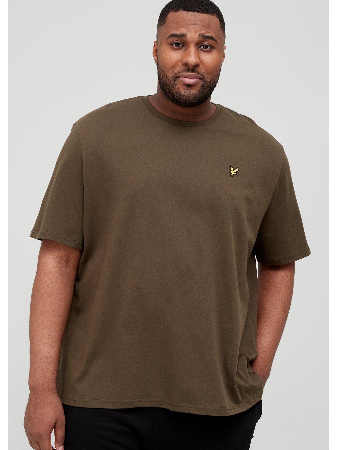 lyle-scott-big-amp-tallnbspplain-t-shirt-olive