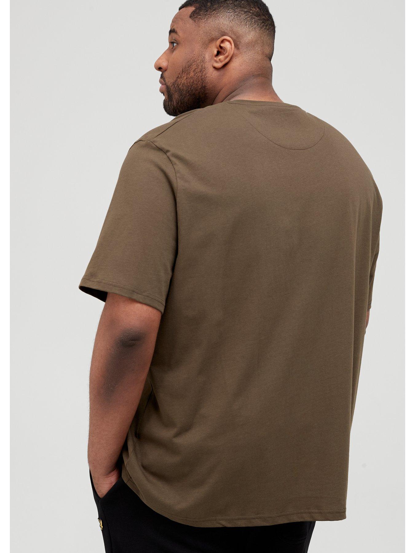 Image 2 of 4 of Lyle & Scott Big &amp; Tall&nbsp;Plain T-shirt - Olive