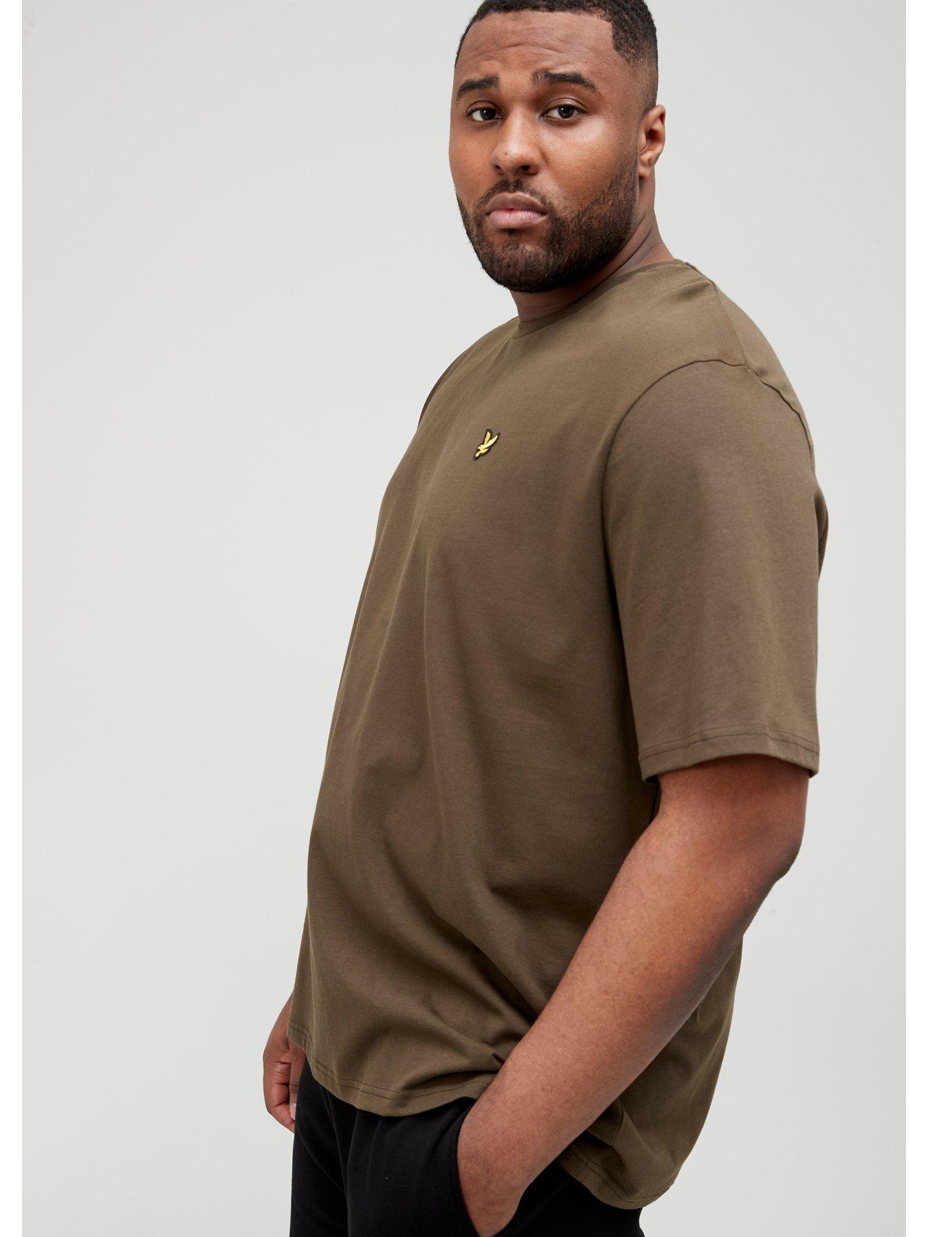 Image 4 of 4 of Lyle & Scott Big &amp; Tall&nbsp;Plain T-shirt - Olive