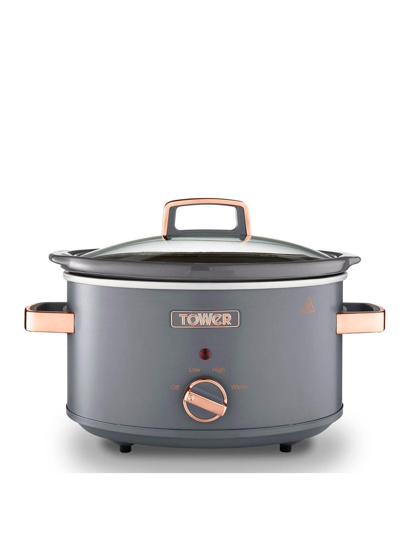 Image of Tower Cavaletto Slow Cooker 3.5L - Grey
