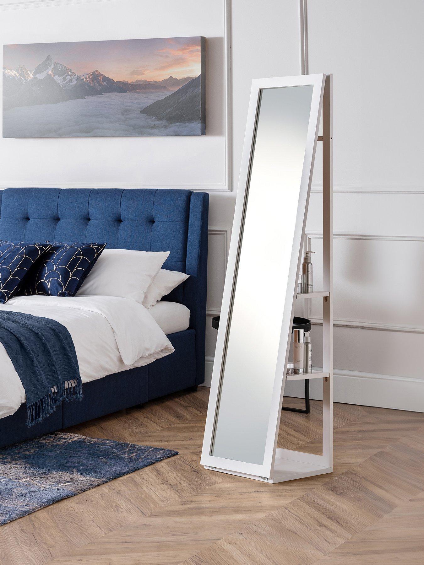 undefined Julian Bowen Fresco White Storage Mirror