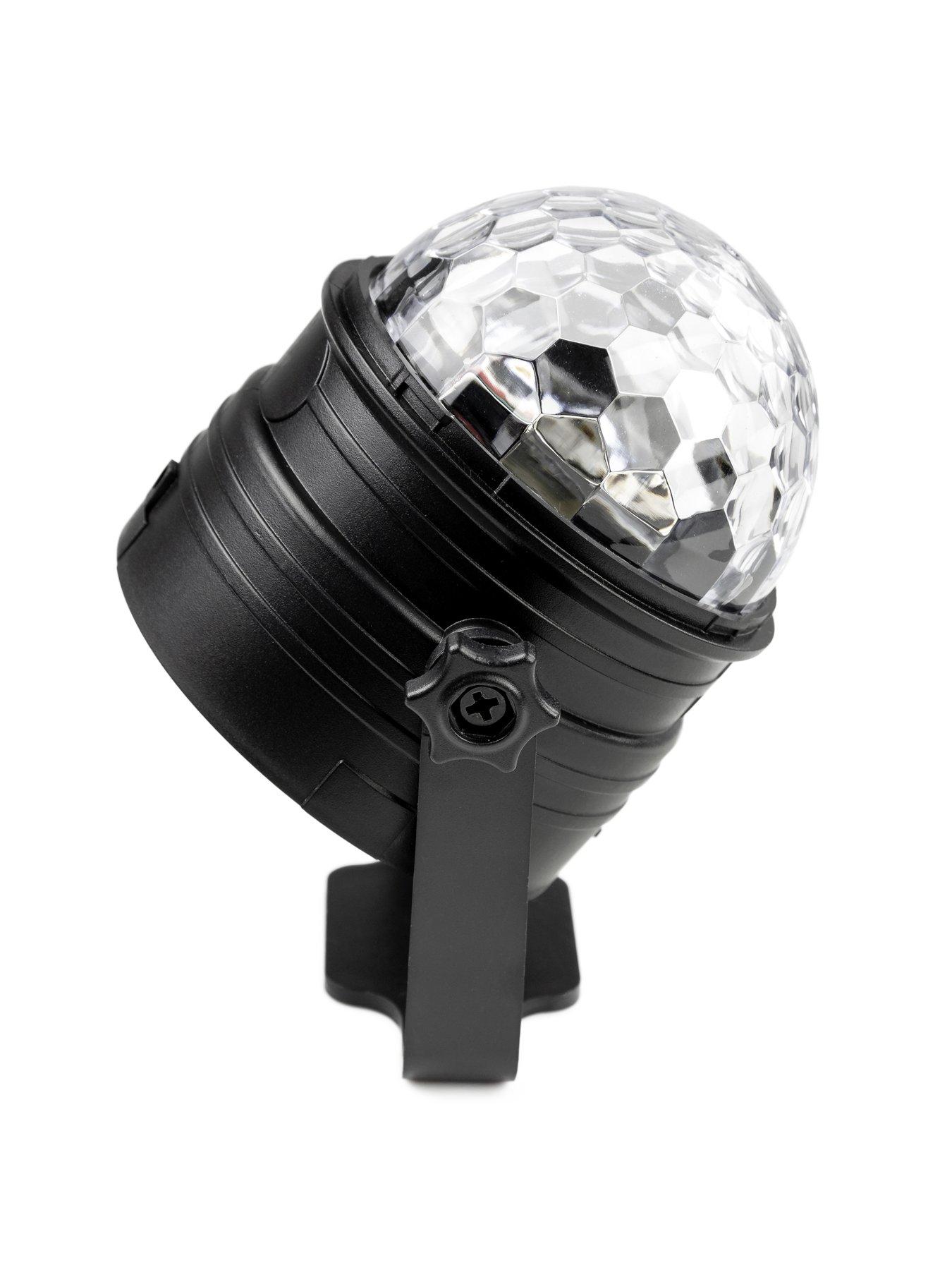 Image 6 of 7 of RockJam Rechargeable Wireless Party Lights 6Watt LED Sound Activated Disco Ball with Remote Control