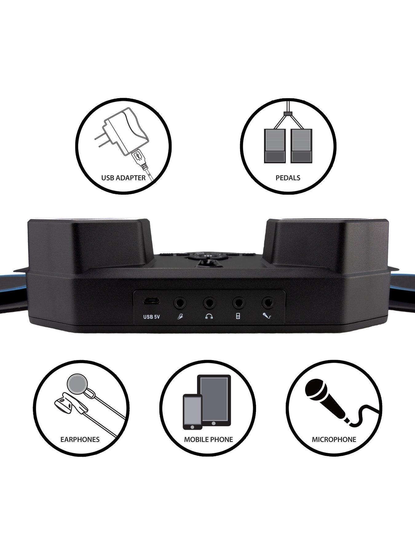 Image 4 of 6 of RockJam RockJam Rechargeable Bluetooth Roll Up Drum Kit with Inbuilt Speakers &amp; Drumsticks