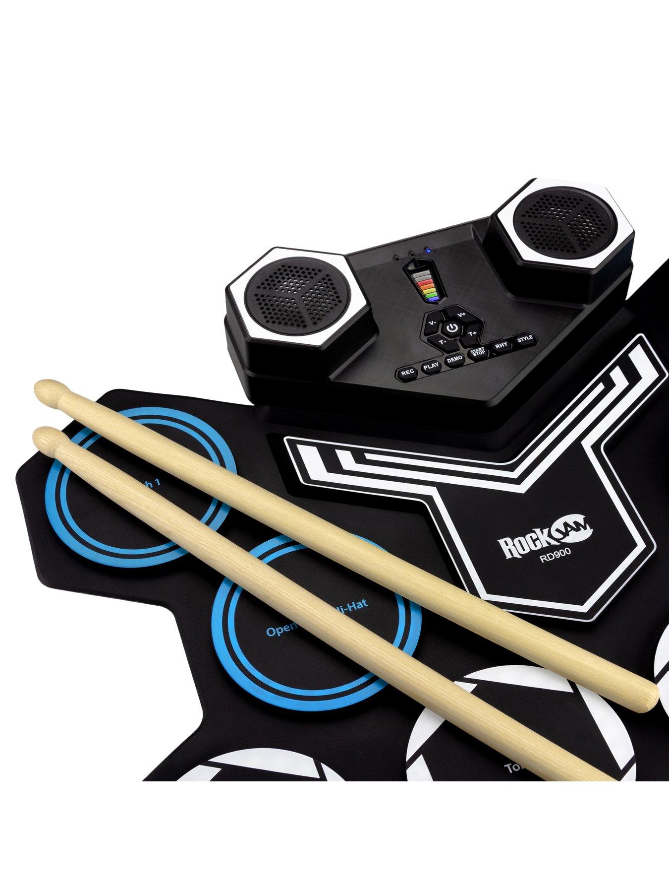 Image 5 of 6 of RockJam RockJam Rechargeable Bluetooth Roll Up Drum Kit with Inbuilt Speakers &amp; Drumsticks