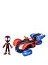 spiderman-marvel-spidey-and-his-amazing-friends-change-n-go-techno-racer-and-10-cm-miles-morales-spider-man-action-figure-ages-3-and-upfront