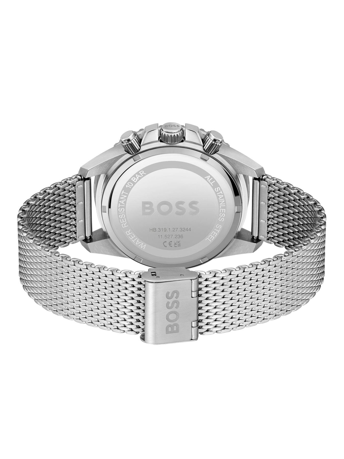 boss-boss-admiral-green-chronograph-stainless-steel-mesh-bracelet-watchoutfit