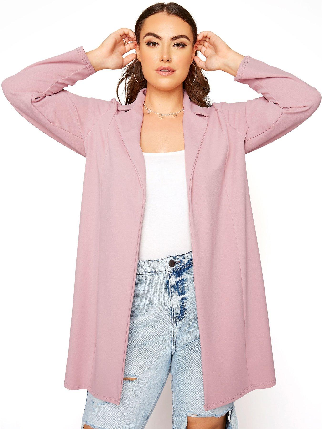 Image of Yours Yours Dusky Pink Blazer