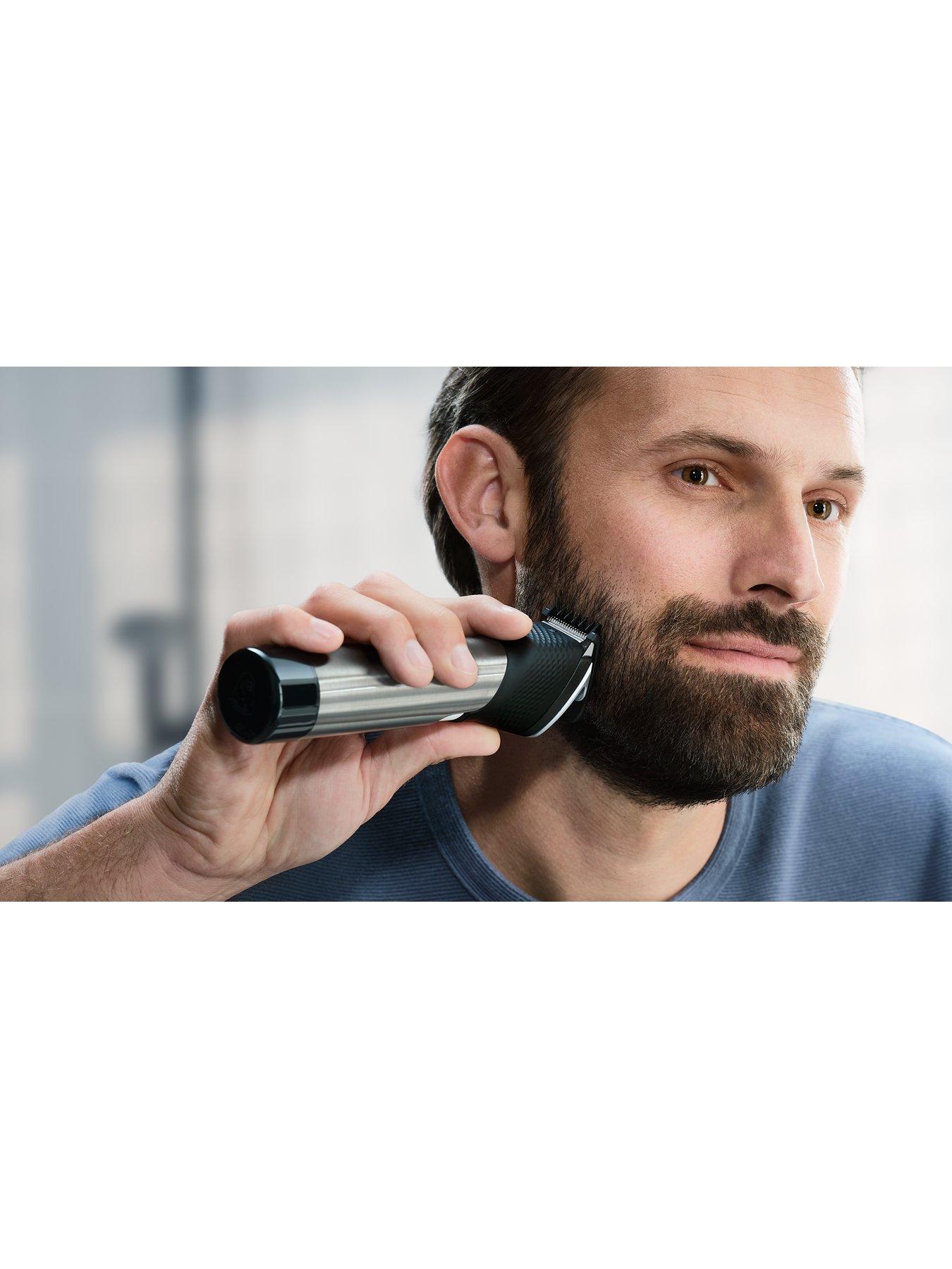 Image 4 of 6 of Philips Series 9000 Prestige Beard Trimmer with Steel Precision Technology and Beard&nbsp;Adapt Sensor, BT9810/13