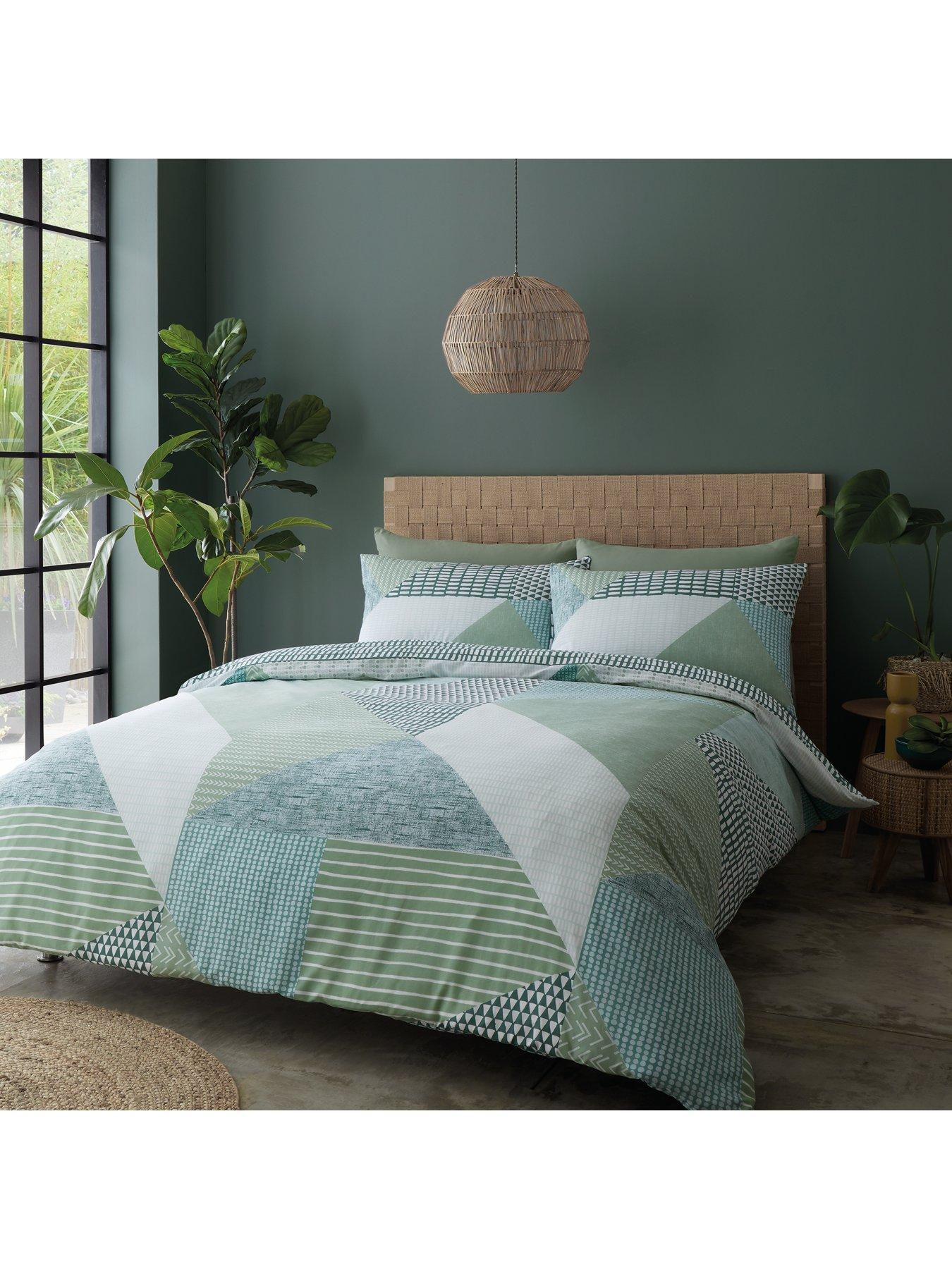 undefined Larsson Geo Duvet Cover Set - Green