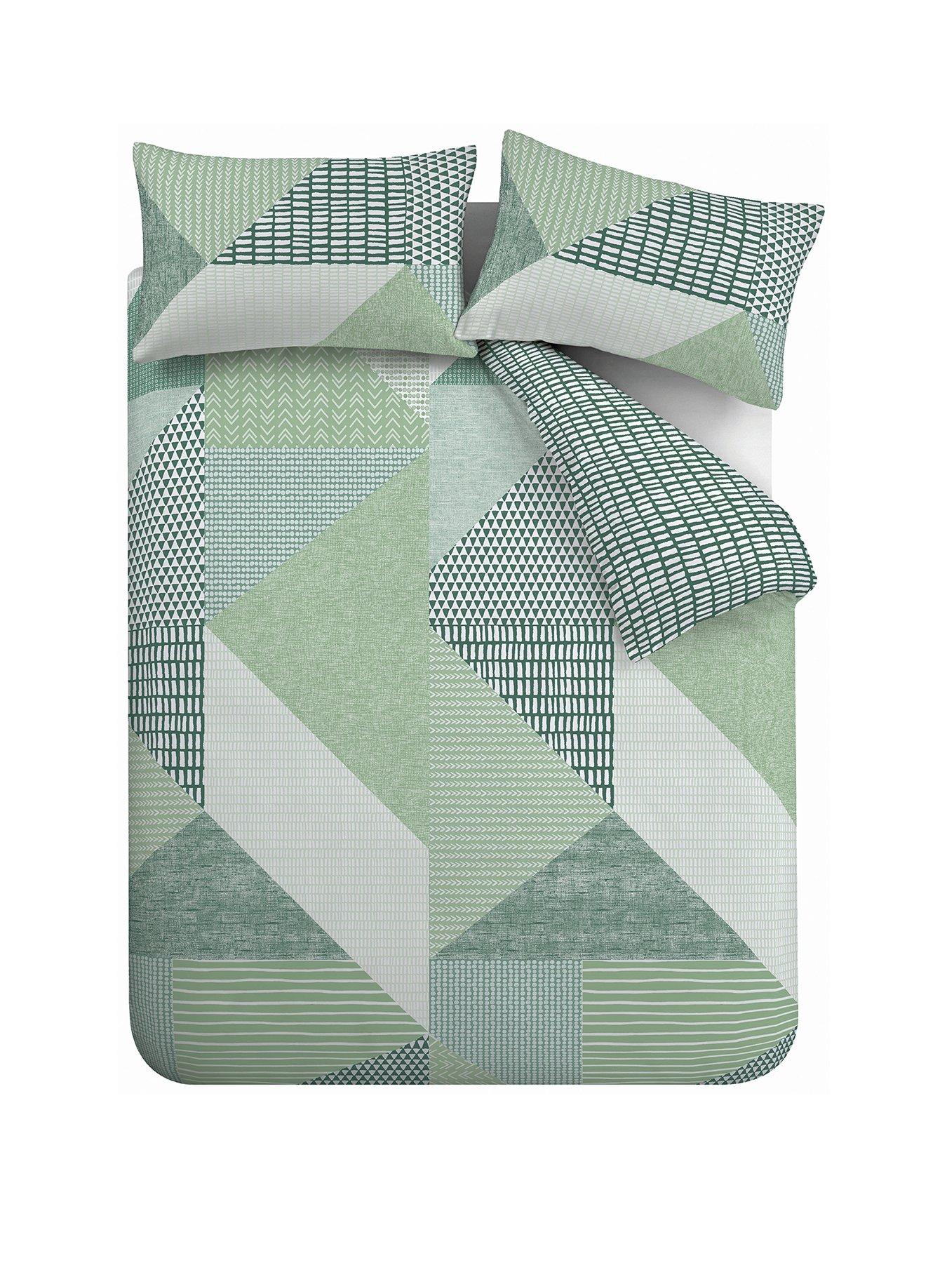 catherine-lansfield-larsson-geo-duvet-cover-set-greenstillFront