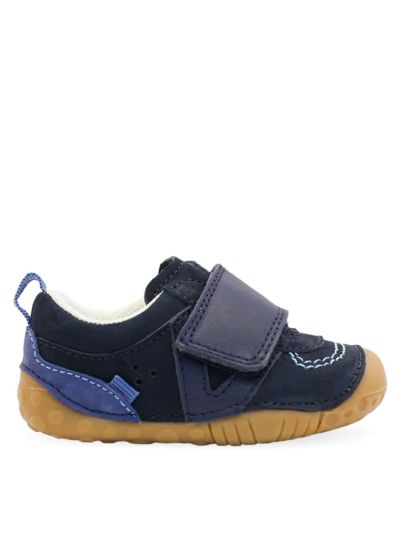 start-rite-baby-boys-shuffle-soft-nubuck-leather-easy-riptape-shoes-navynbsp