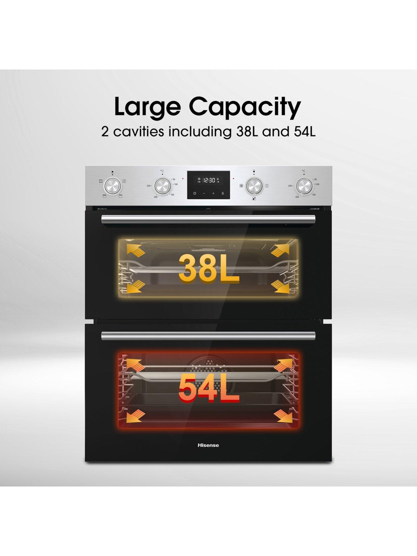 Image 3 of 7 of Hisense BID79222CXUK Catalytic Built-Under Double Oven - Stainless Steel