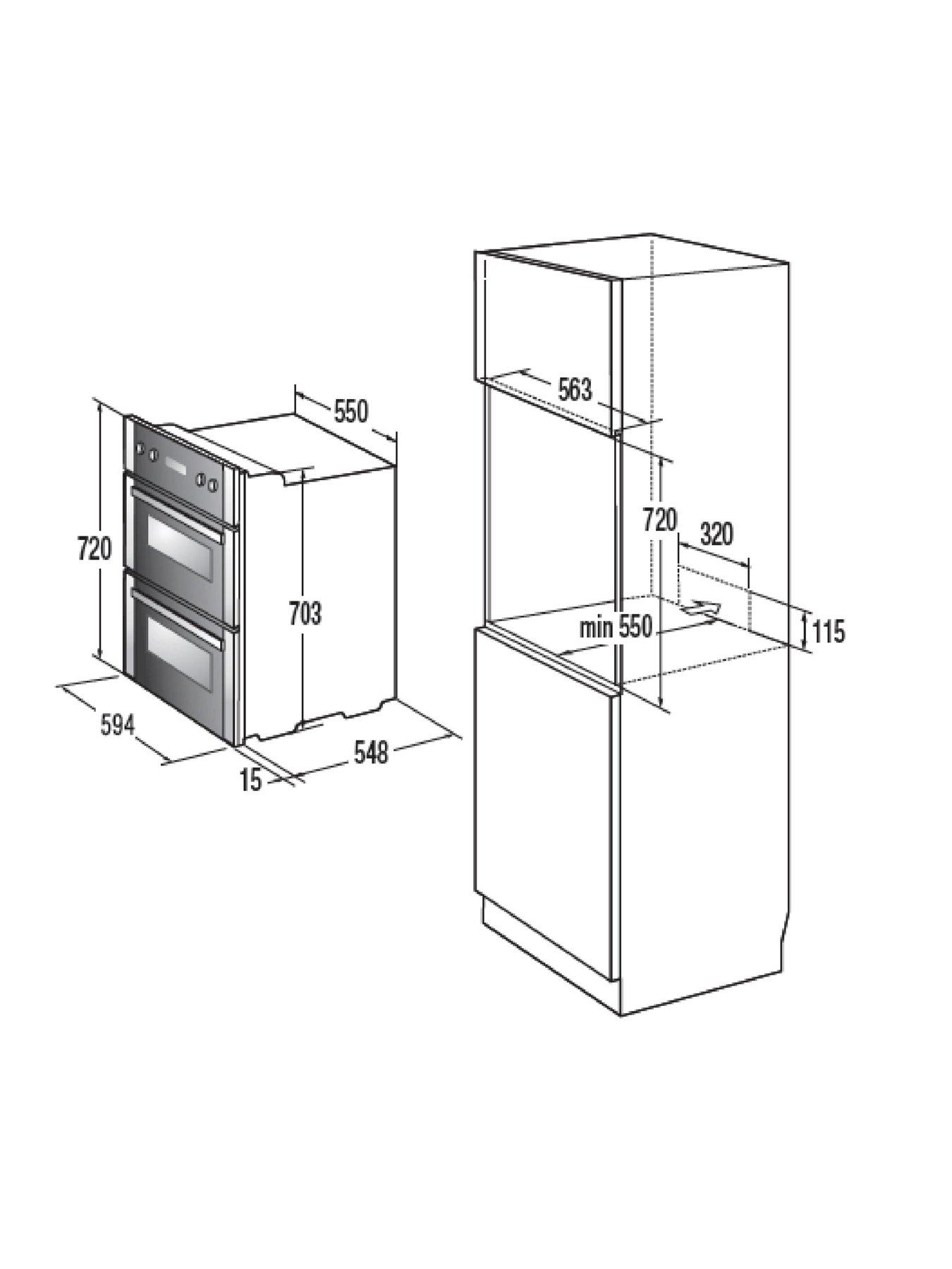 Image 6 of 7 of Hisense BID79222CXUK Catalytic Built-Under Double Oven - Stainless Steel