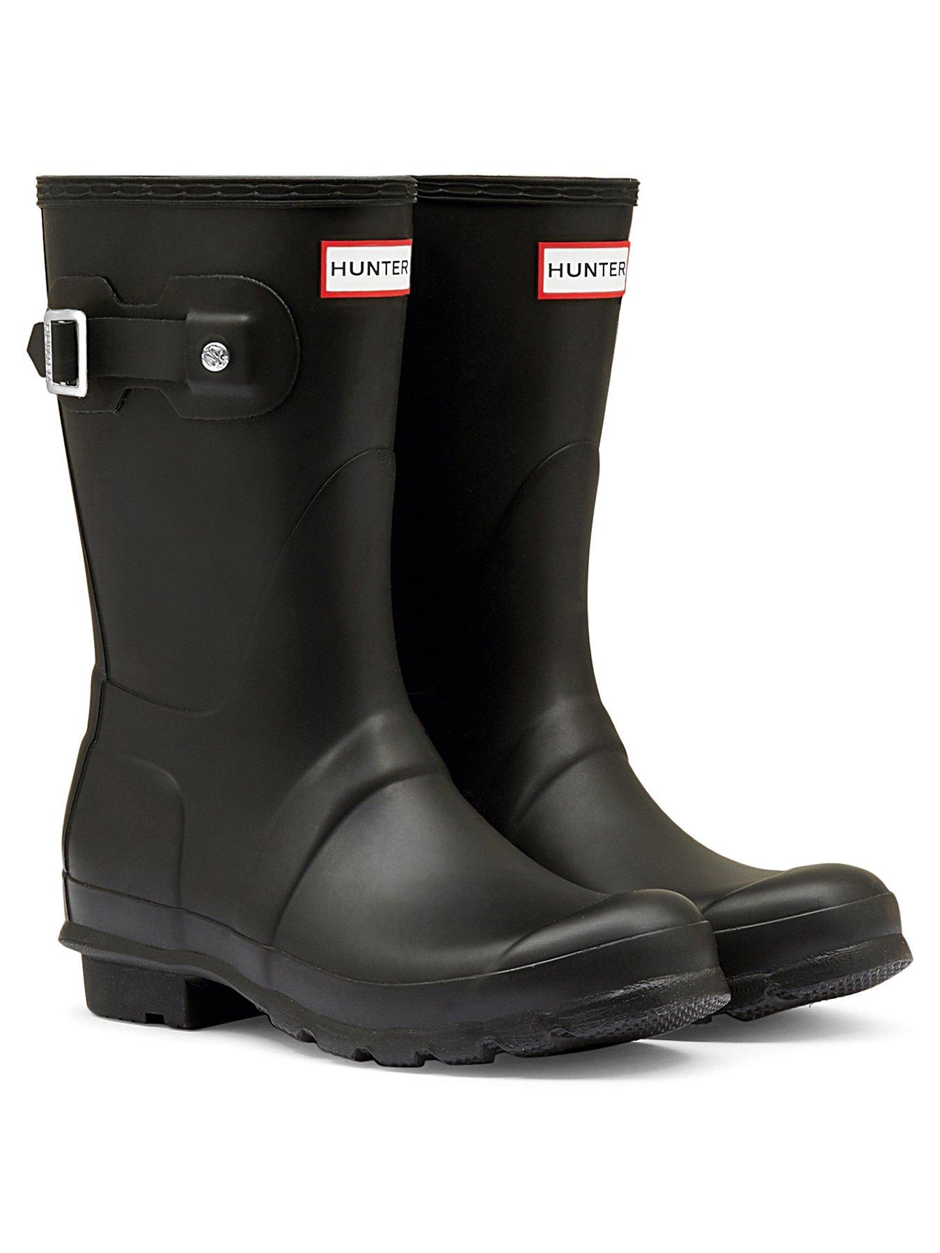 hunter-original-short-wellington-boots-blackfront