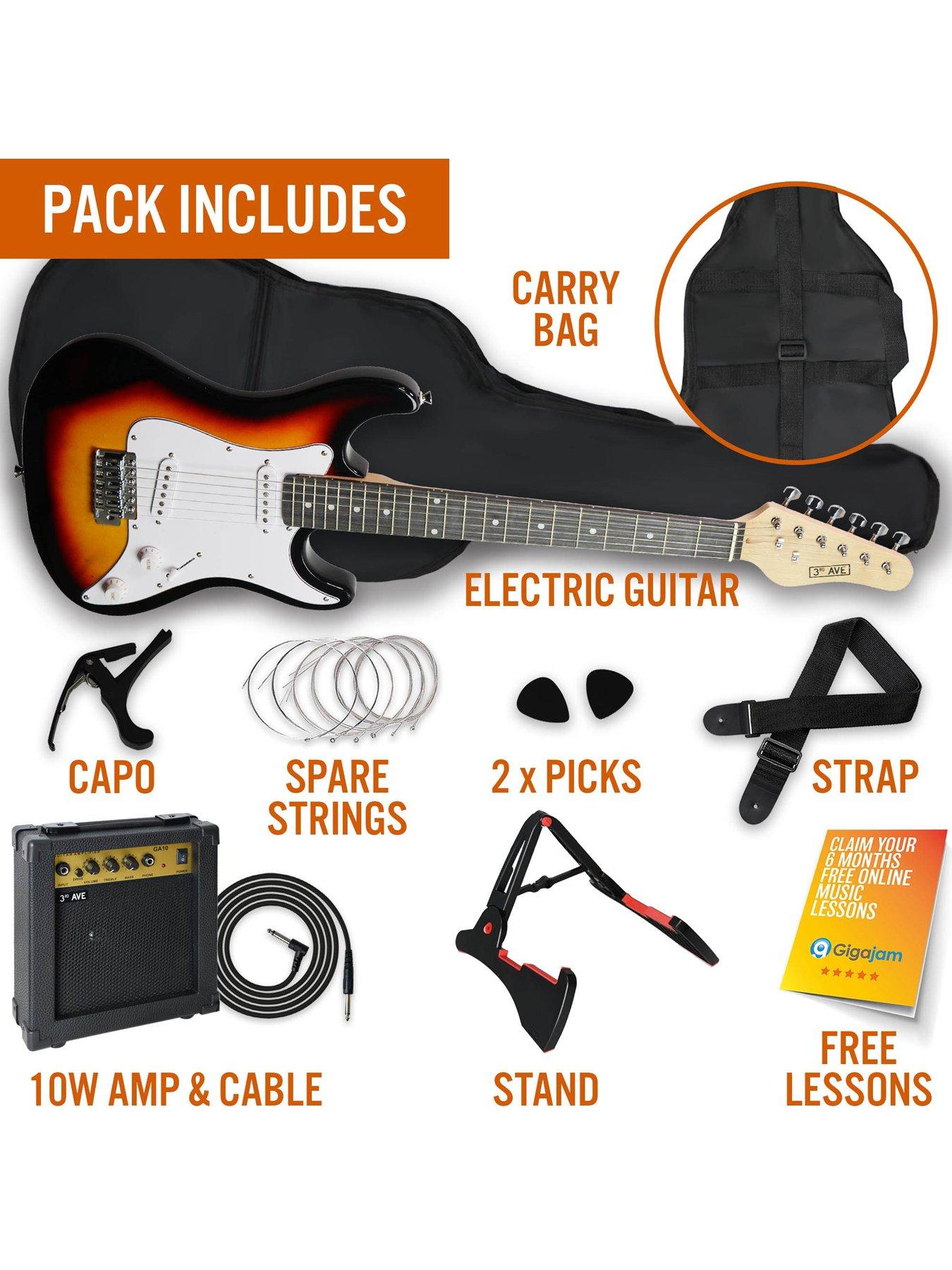 3rd-avenue-34-size-electric-guitar-ultimate-kit-with-10w-amp-6-months-free-lessons-sunburstback