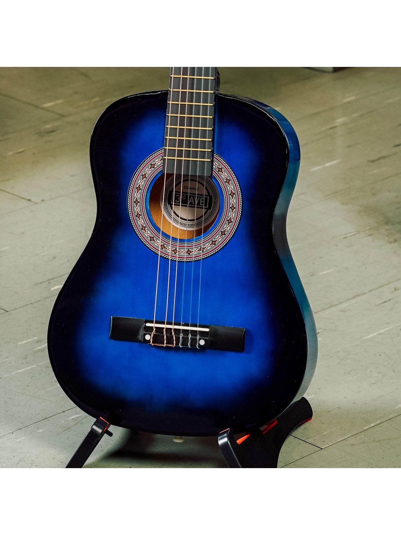 Image 6 of 6 of 3rd Avenue 1/2 Size Kids Classical Guitar Beginner Bundle - 6 Months FREE Lessons - Blueburst