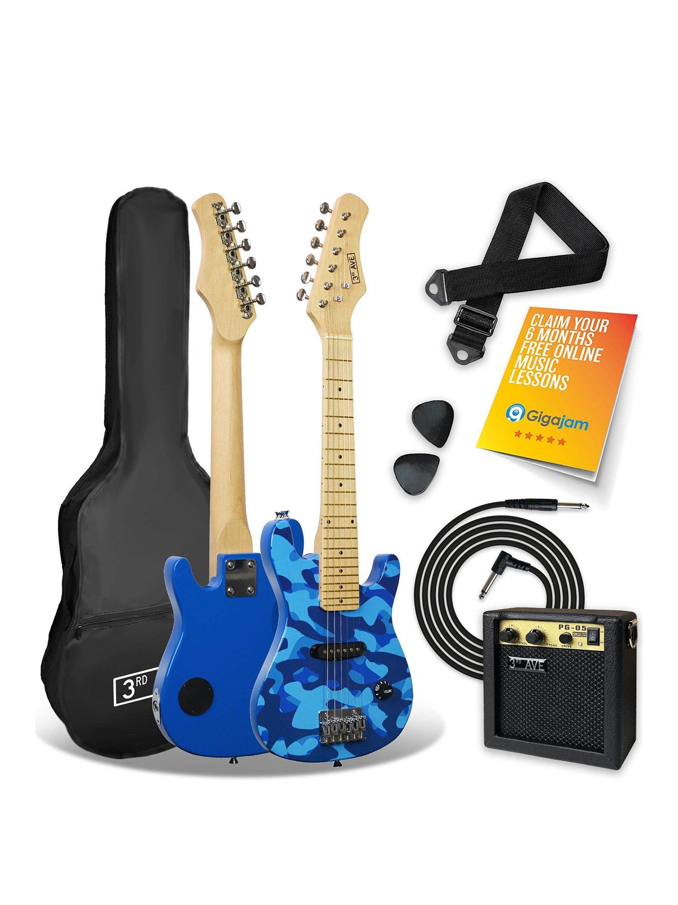 undefined 3rd Avenue Junior Electric Guitar Pack - Blue Camo