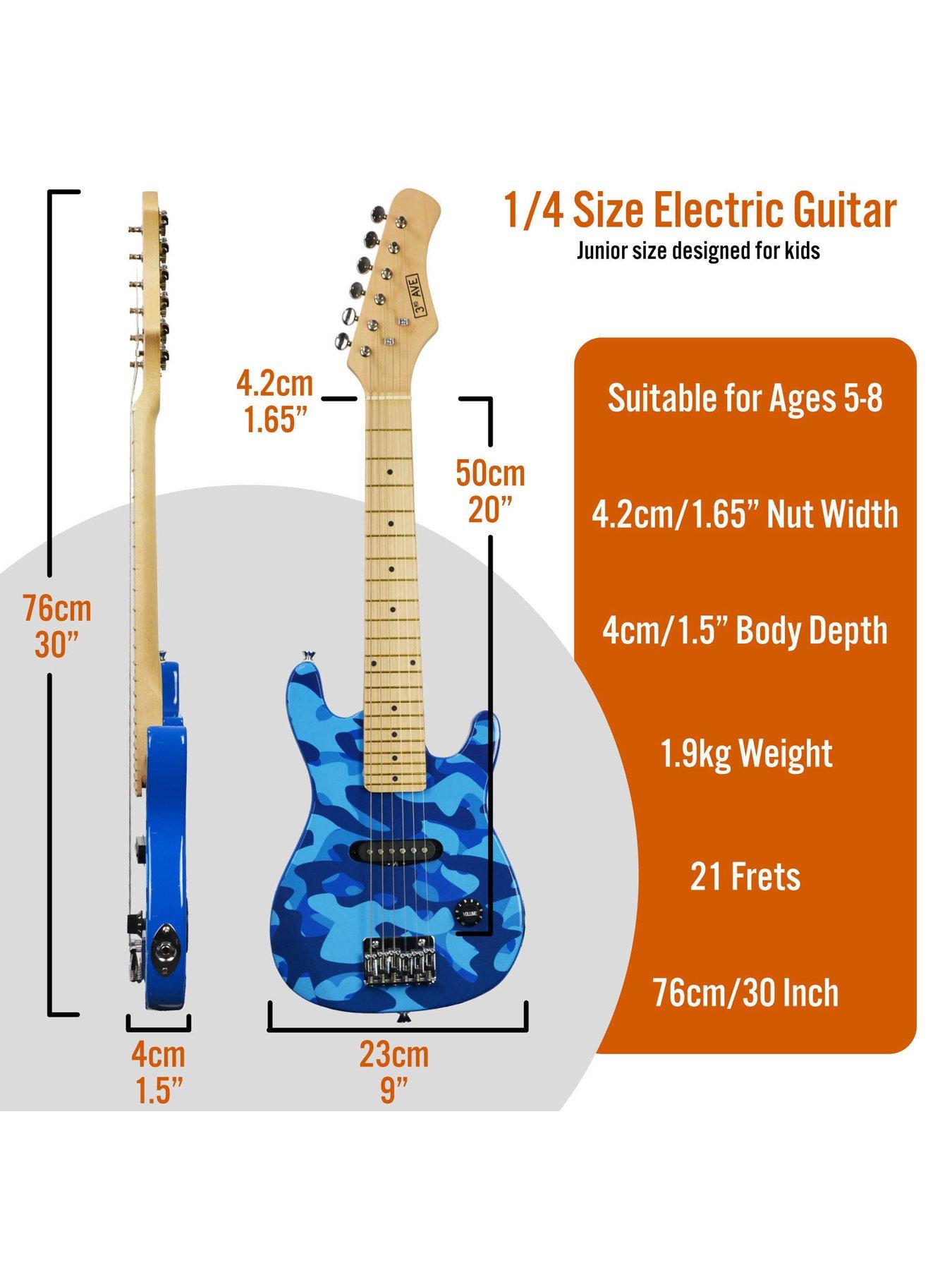 Image 2 of 6 of 3rd Avenue 3rd Avenue Junior Electric Guitar Pack - Blue Camo
