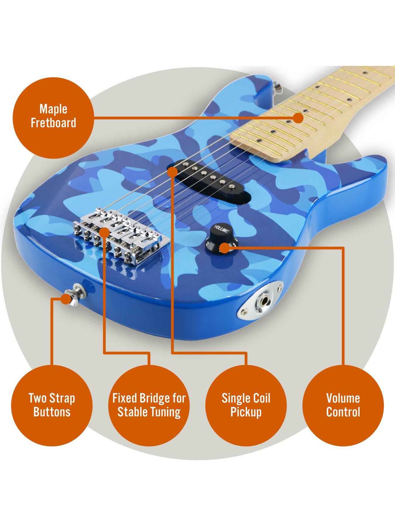 Image 4 of 6 of 3rd Avenue 3rd Avenue Junior Electric Guitar Pack - Blue Camo