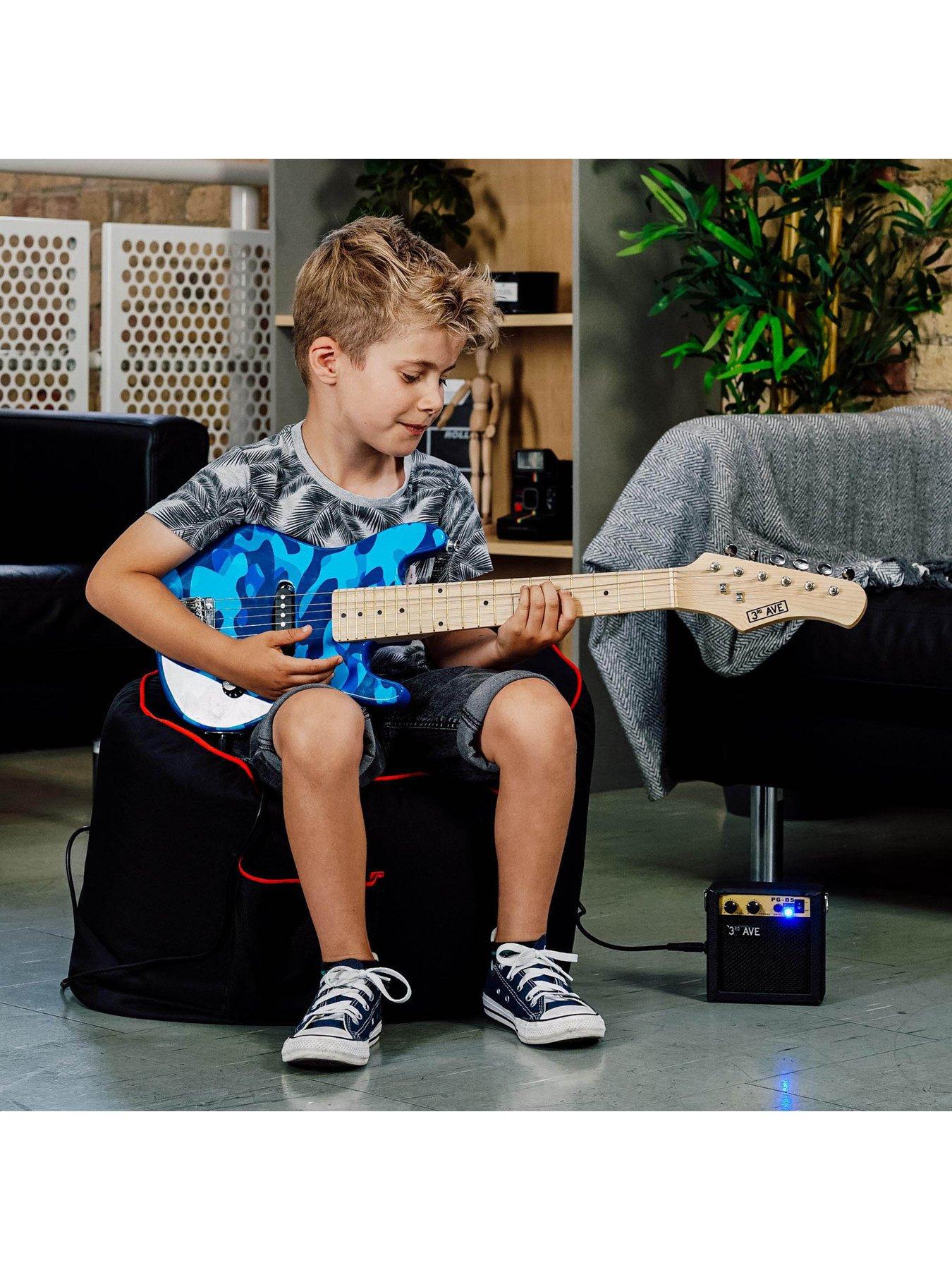 Image 5 of 6 of 3rd Avenue 3rd Avenue Junior Electric Guitar Pack - Blue Camo
