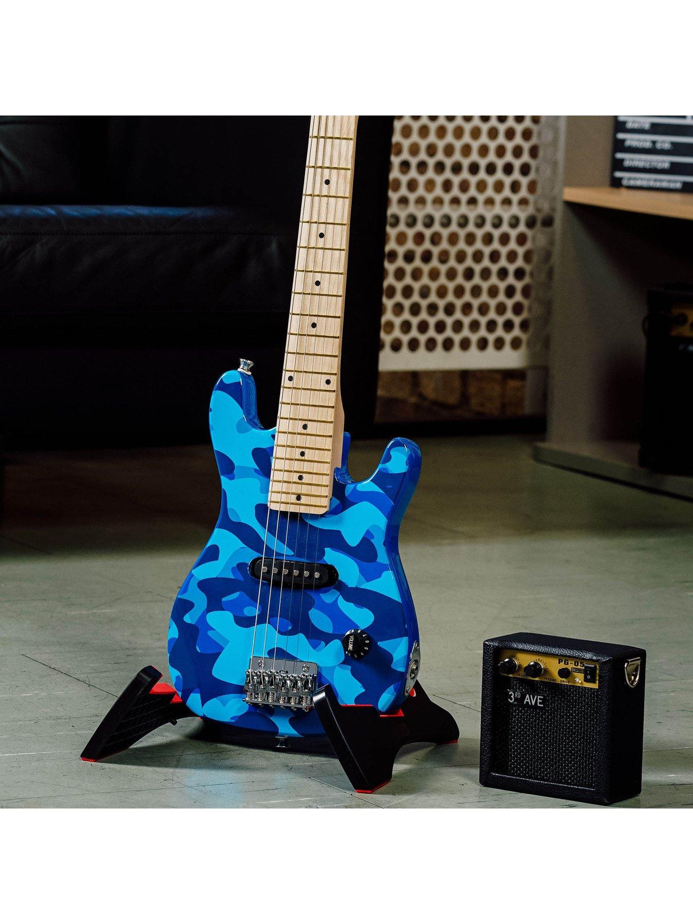Image 6 of 6 of 3rd Avenue 3rd Avenue Junior Electric Guitar Pack - Blue Camo