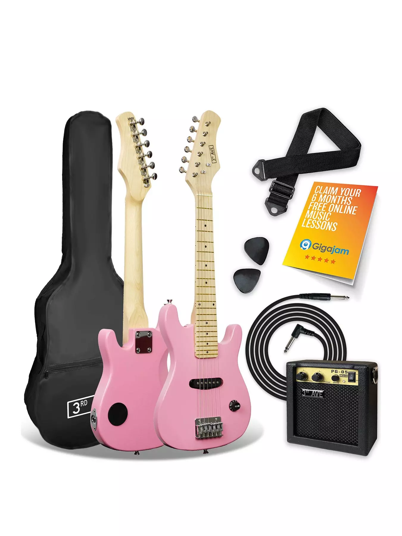 Boxed Elevation W-560- Pink Classical Acoustic Guitar Pink