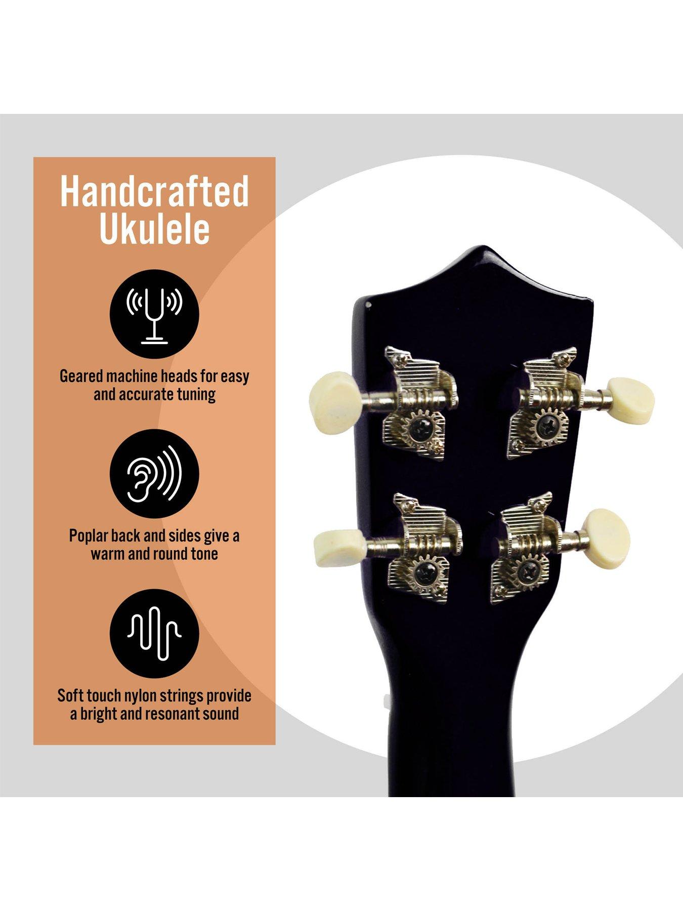 Image 4 of 6 of 3rd Avenue Soprano Ukulele Black Starter Pack