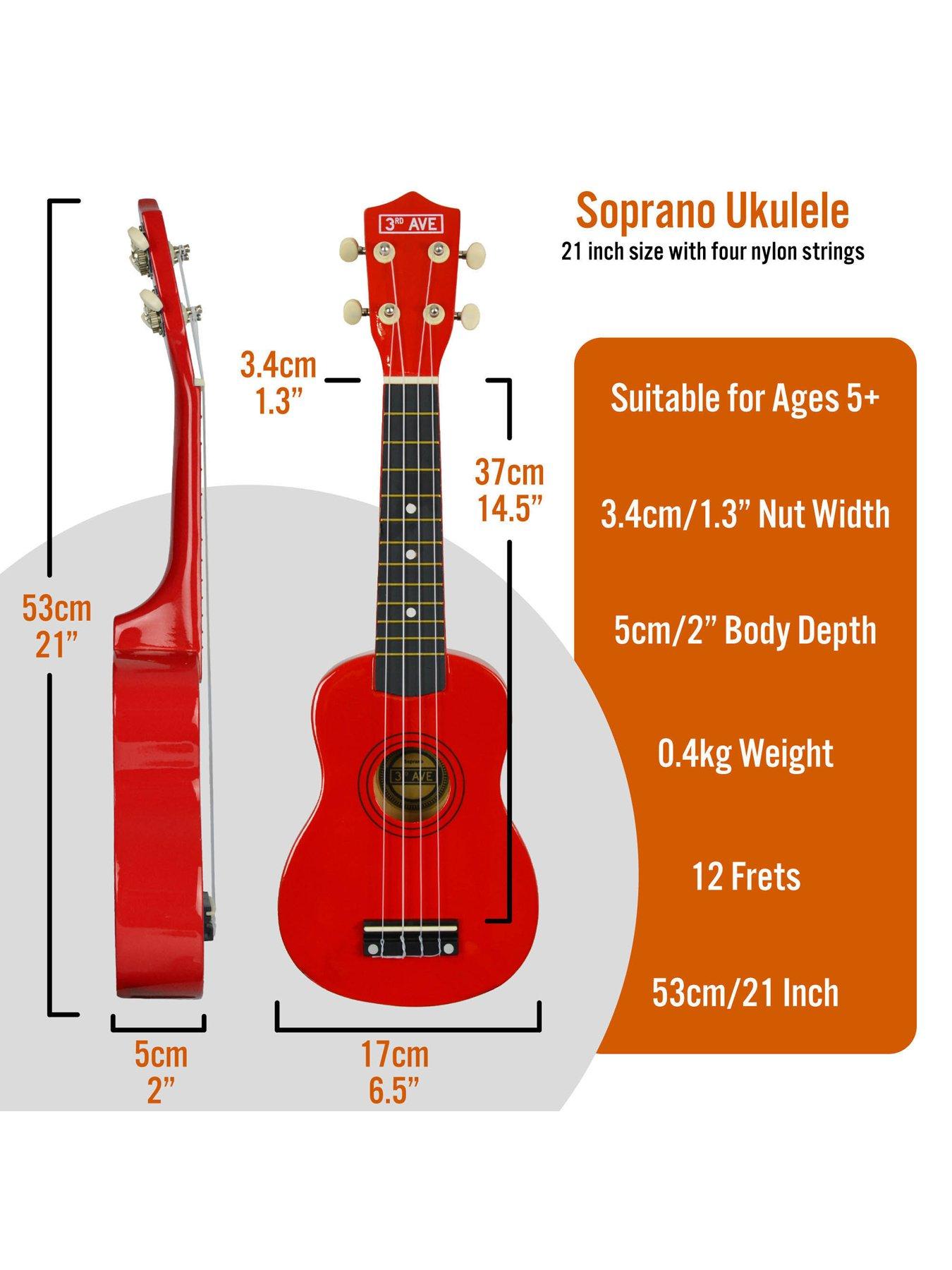 3rd-avenue-soprano-ukulele-21-inch-beginner-bundle-free-1-month-online-lessons-redstillFront