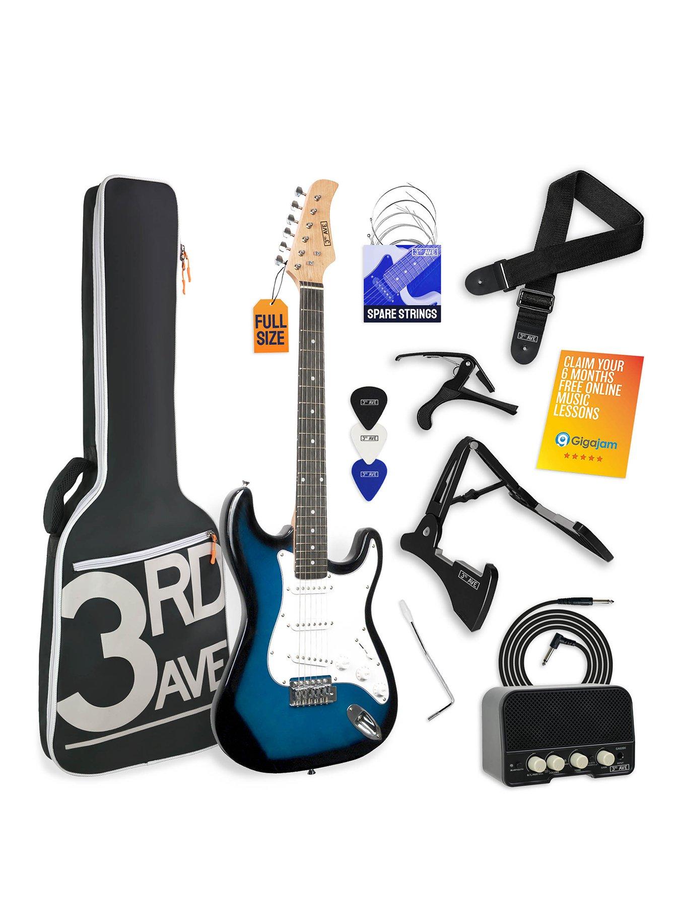 3rd-avenue-full-size-44-electric-guitar-ultimate-kit-with-amp-6-months-free-lessons-blue