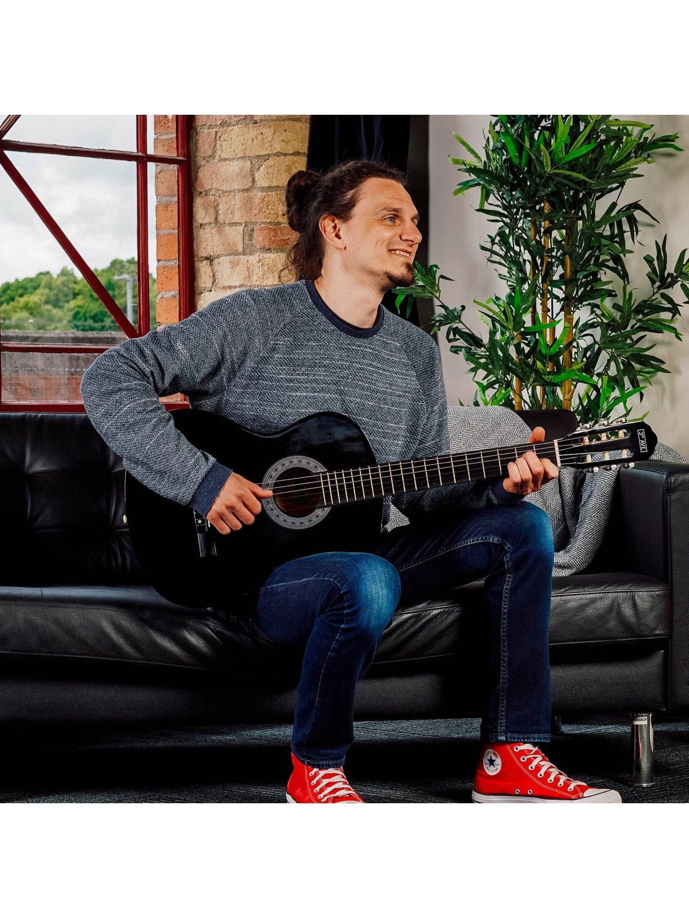 Image 5 of 6 of 3rd Avenue Full Size 4/4 Classical Guitar Beginner Bundle - 6 Months FREE Lessons - Black