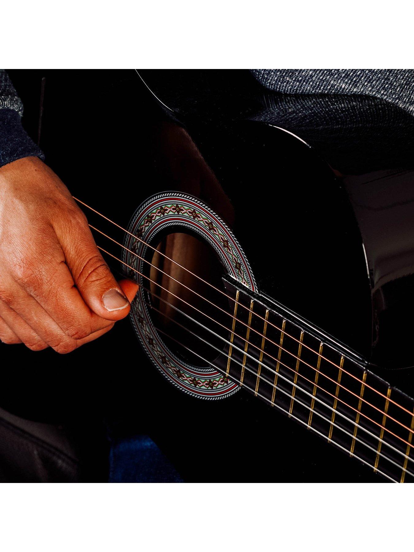 Image 6 of 6 of 3rd Avenue Full Size 4/4 Classical Guitar Beginner Bundle - 6 Months FREE Lessons - Black