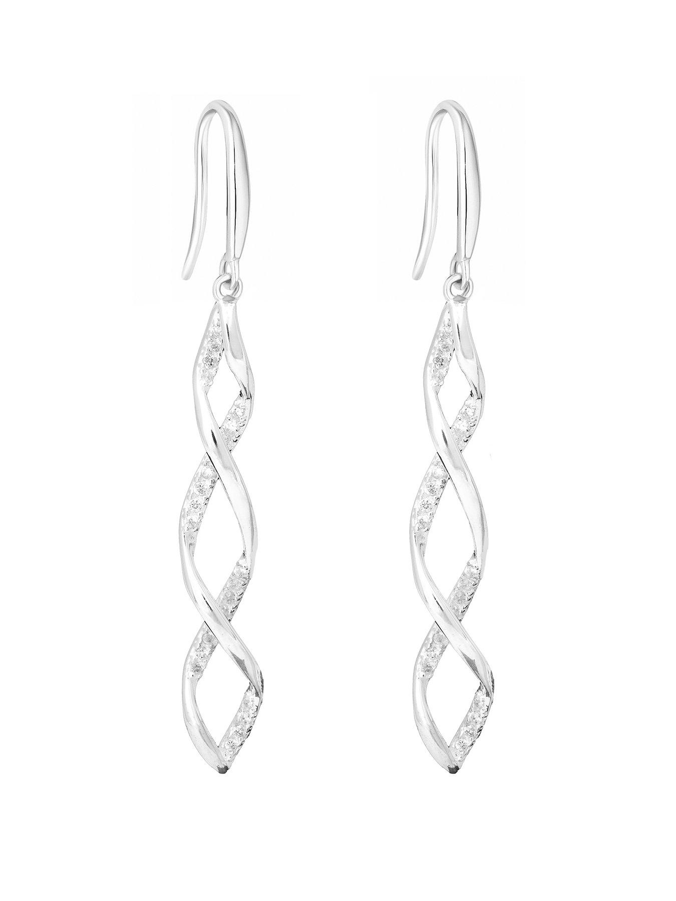 simply-silver-simply-silver-sterling-silver-925-with-cubic-zirconia-wrapped-in-love-intertwined-drop-earringsfront