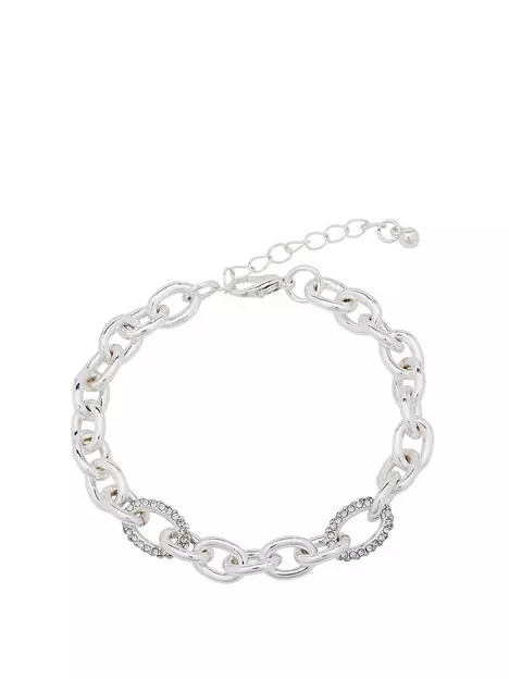 prod1090624805: Silver Chunky Chain Bracelet