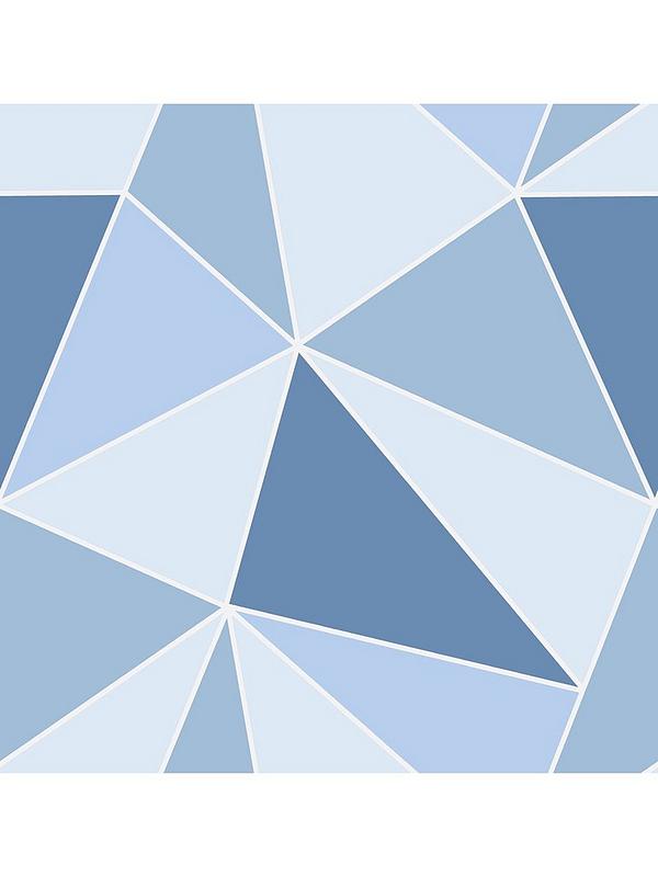 Fine Décor Fine Decor Apex Geometric Blue Wallpaper | Very Ireland