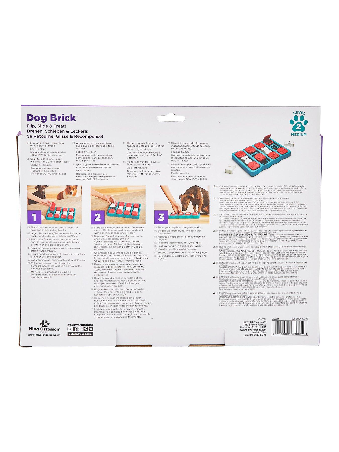 Image 3 of 3 of Nina Ottosson Level 2 Dog Brick Interactive Puzzle Toy For Dogs