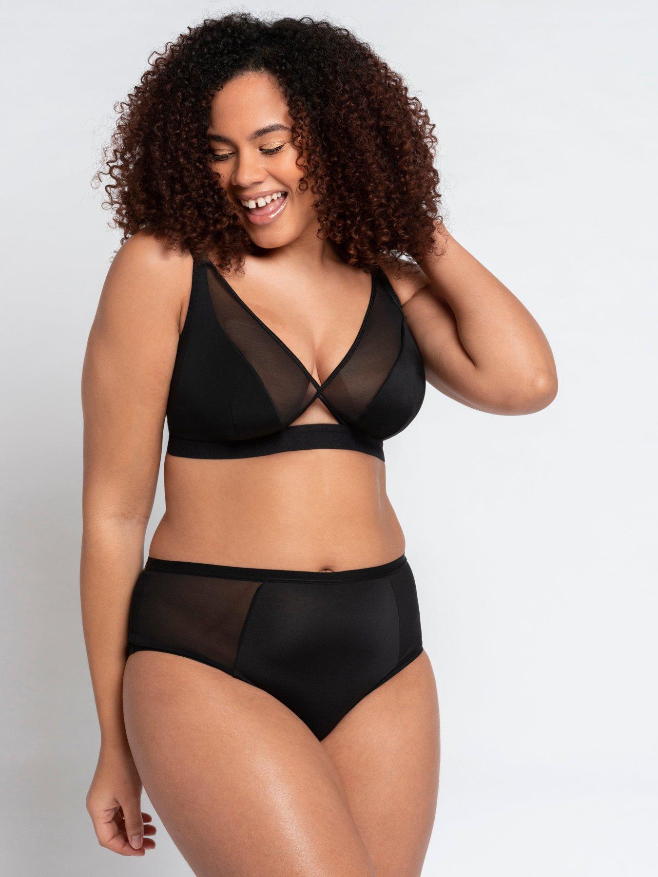 Image 1 of 3 of Curvy Kate Everyday Get Up &amp; Chill Bralette - Black