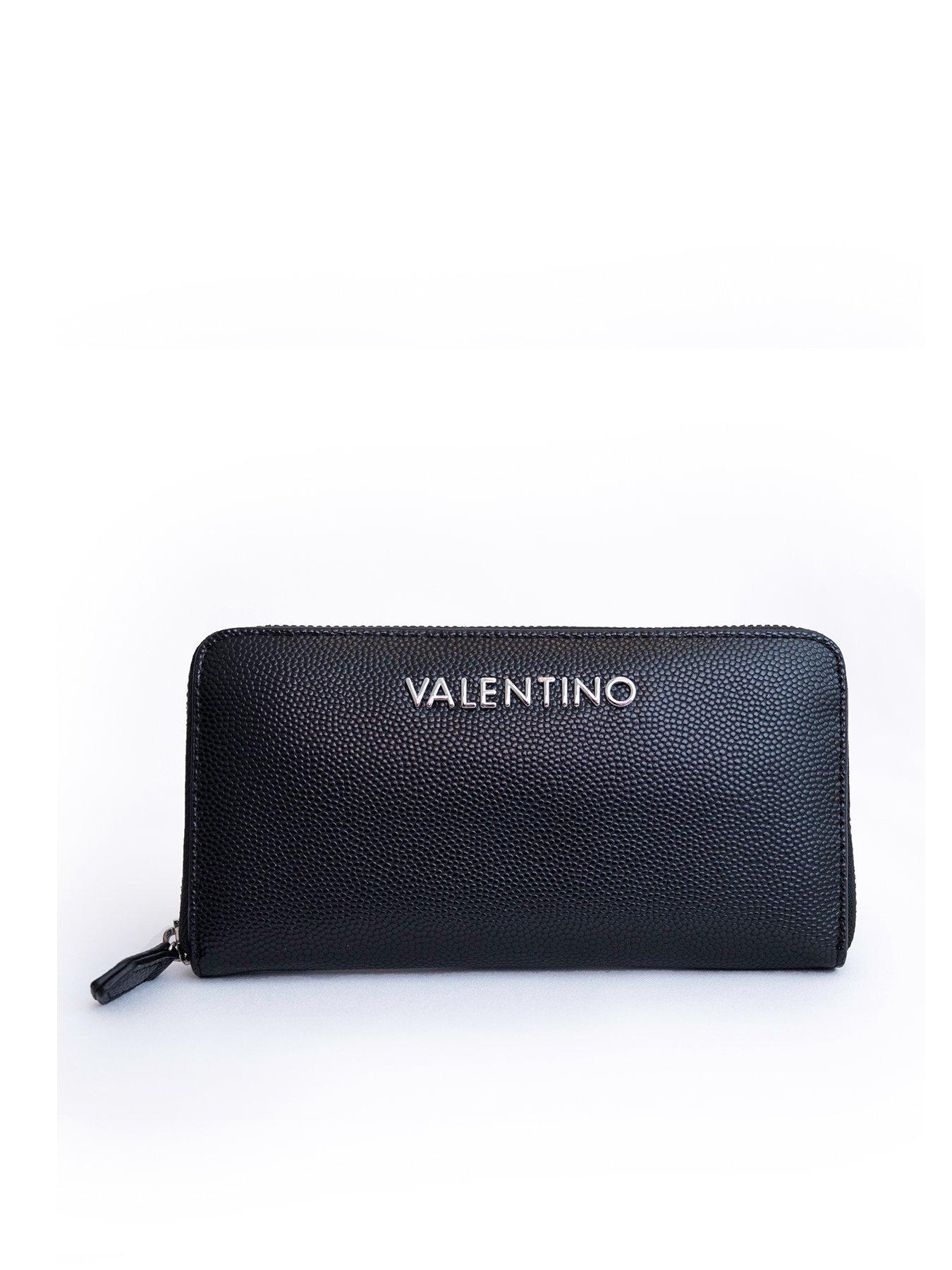 Valentino Bags Alexia shoulder bag with gold lettering in black